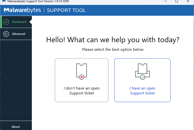 Malwarebytes Support Tool v1.9 (для Windows)